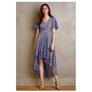 Anthropologie Lace High Low Dress Sz. 14 NWOT!